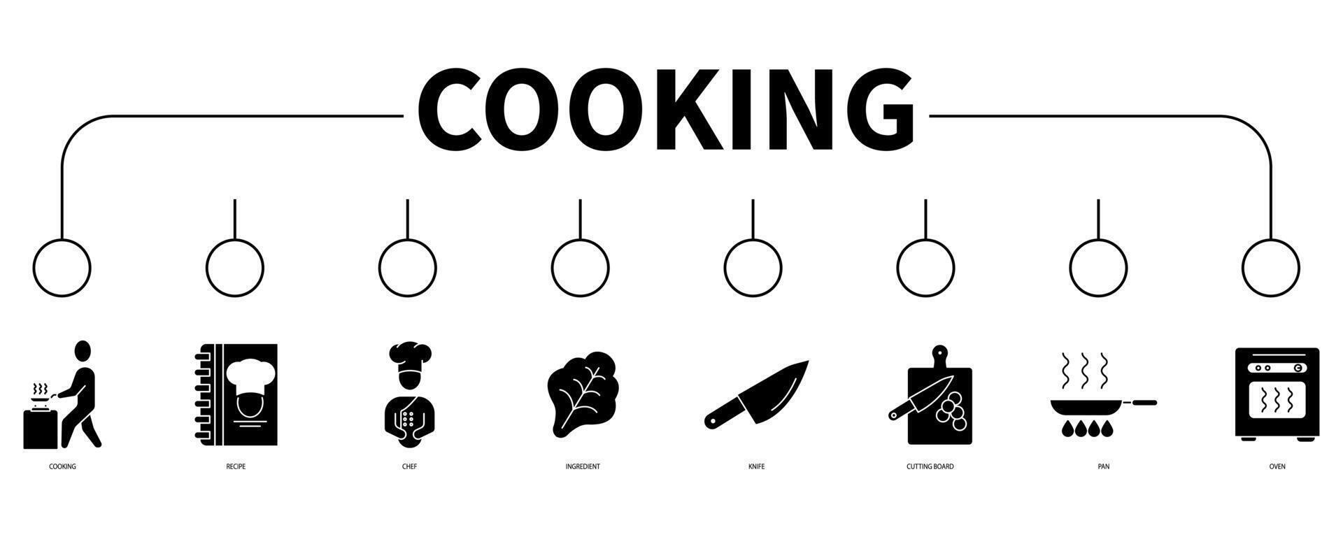 Cooking banner web icon vector illustration concept