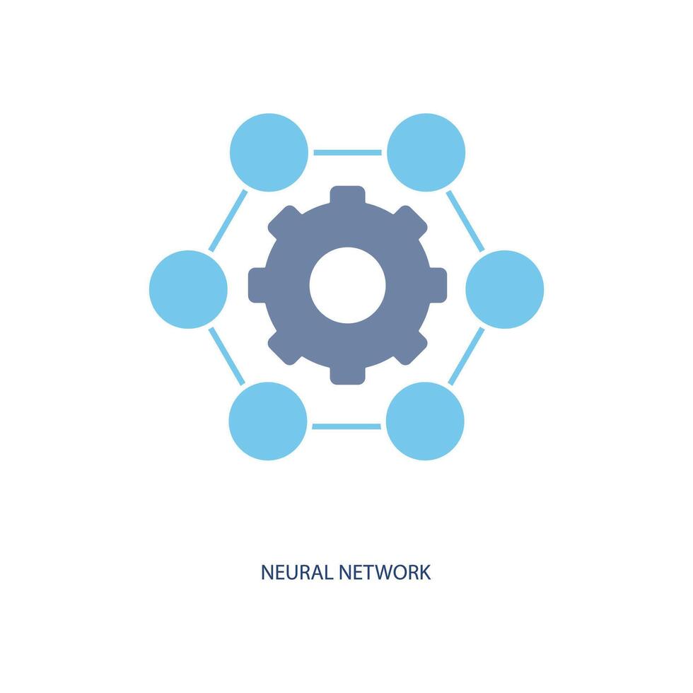 neural network concept line icon. Simple element illustration. neural network concept outline symbol design. vector