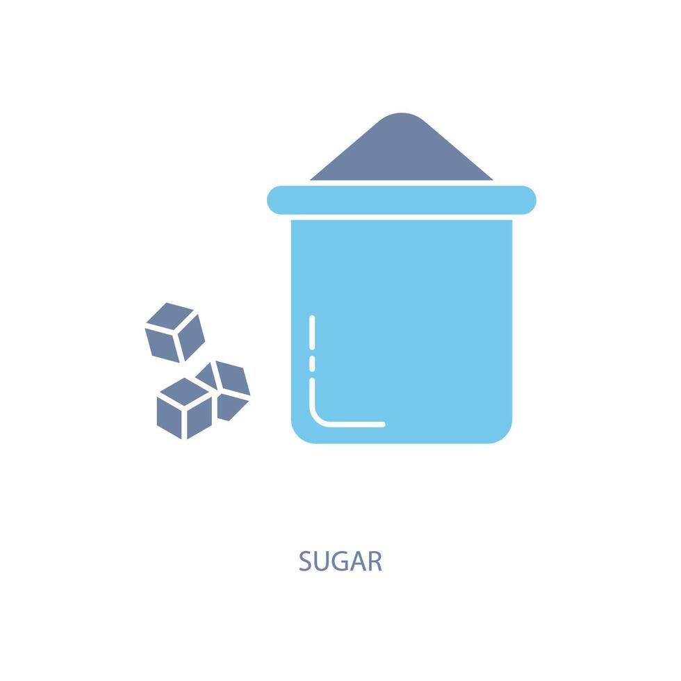 sugar concept line icon. Simple element illustration. sugar concept outline symbol design. vector