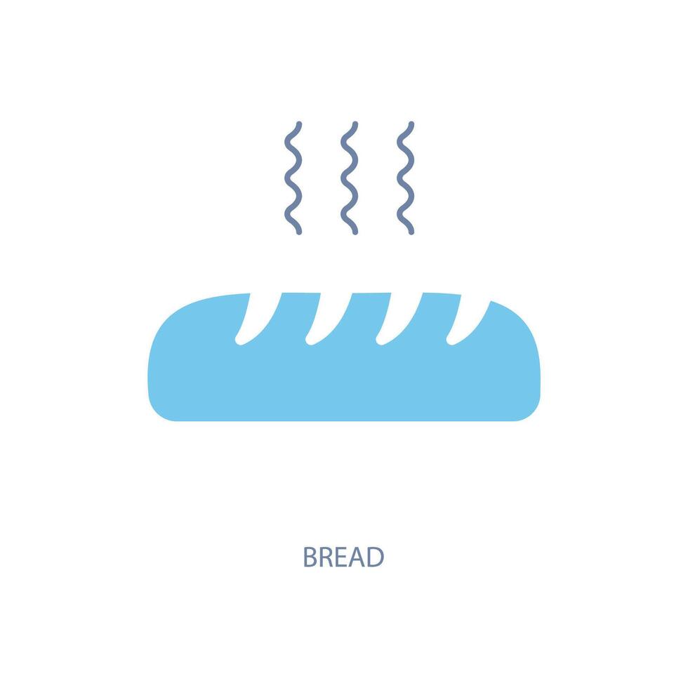 un pan concepto línea icono. sencillo elemento ilustración. un pan concepto contorno símbolo diseño. vector