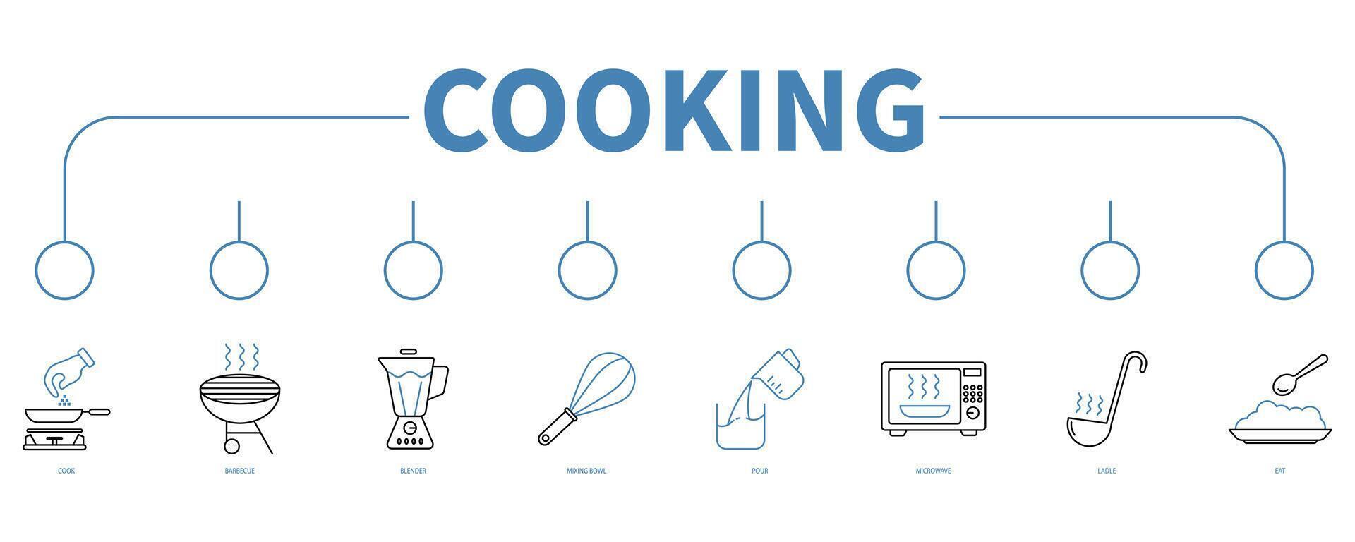 Cooking banner web icon vector illustration concept