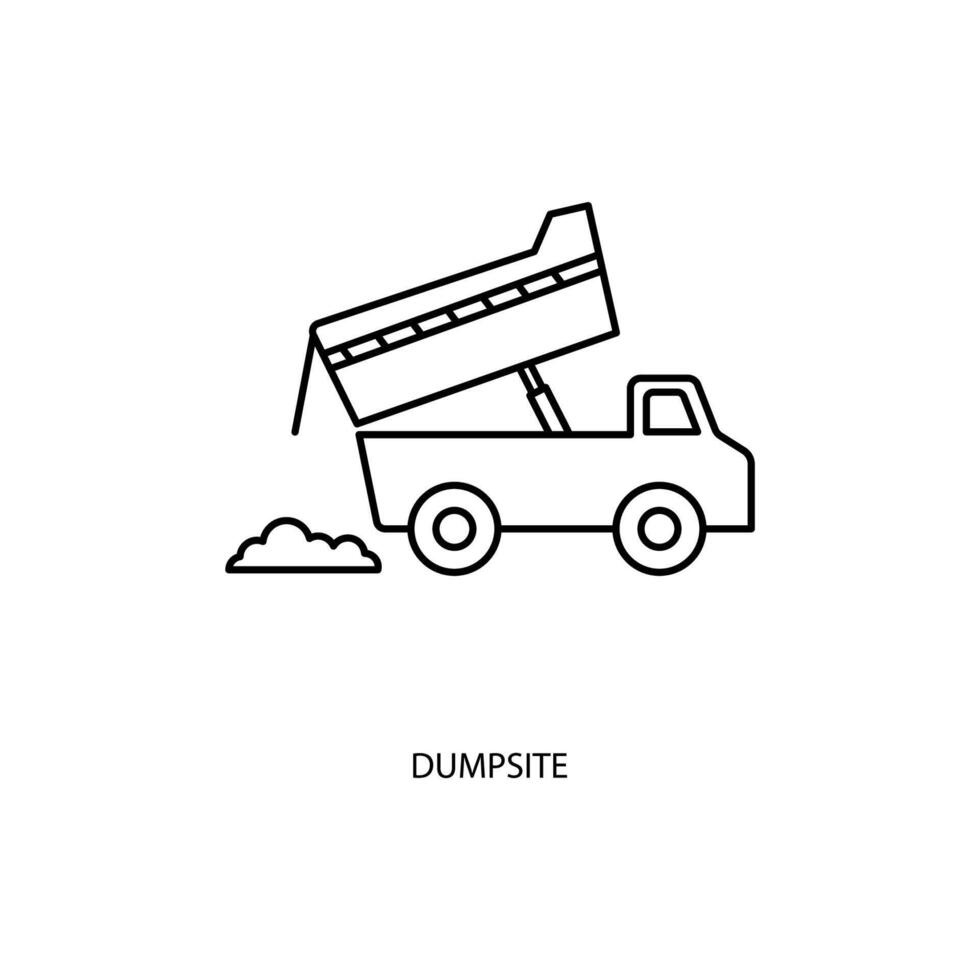 dumpsite concept line icon. Simple element illustration. dumpsite concept outline symbol design. vector