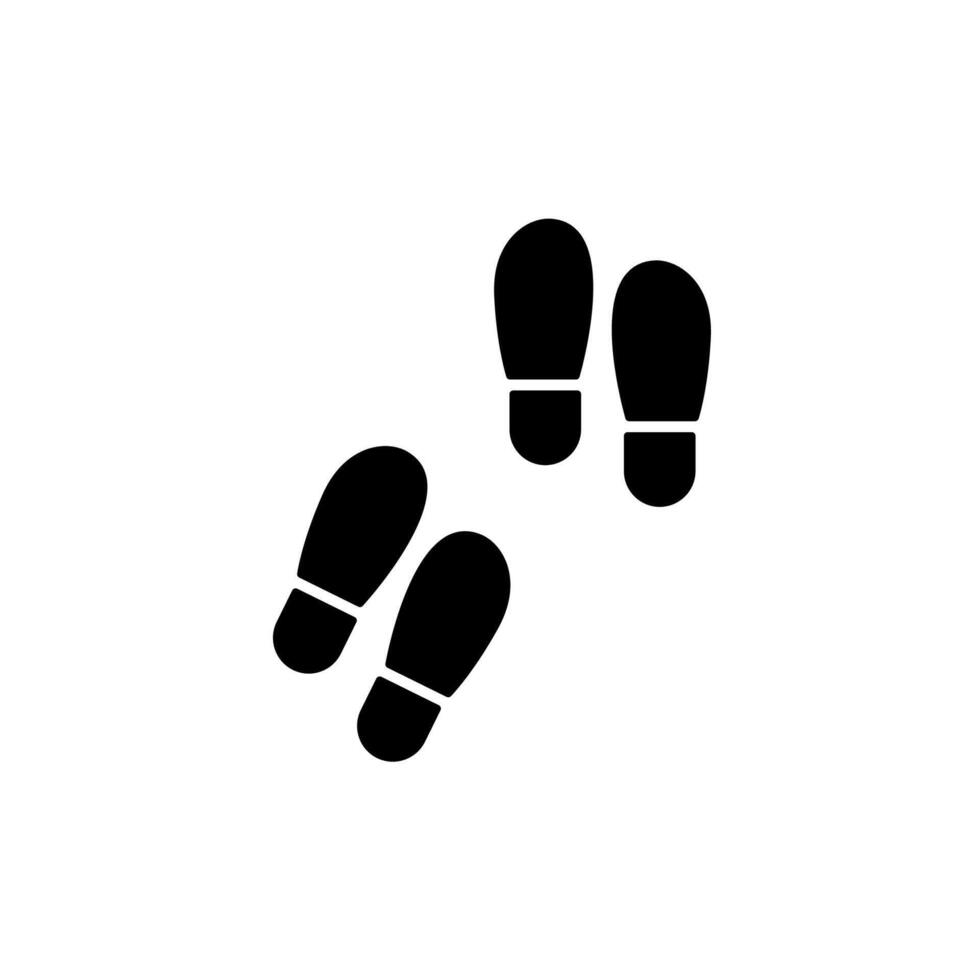 zapato impresión concepto línea icono. sencillo elemento ilustración. zapato impresión concepto contorno símbolo diseño. vector