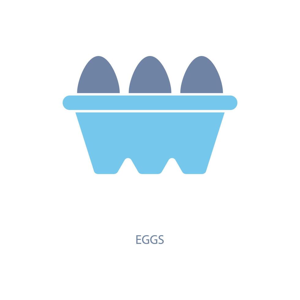 eggs concept line icon. Simple element illustration. eggs concept outline symbol design. vector