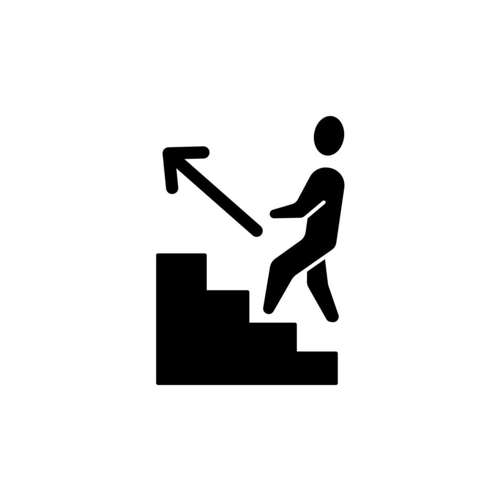 upstairs concept line icon. Simple element illustration. upstairs concept outline symbol design. vector