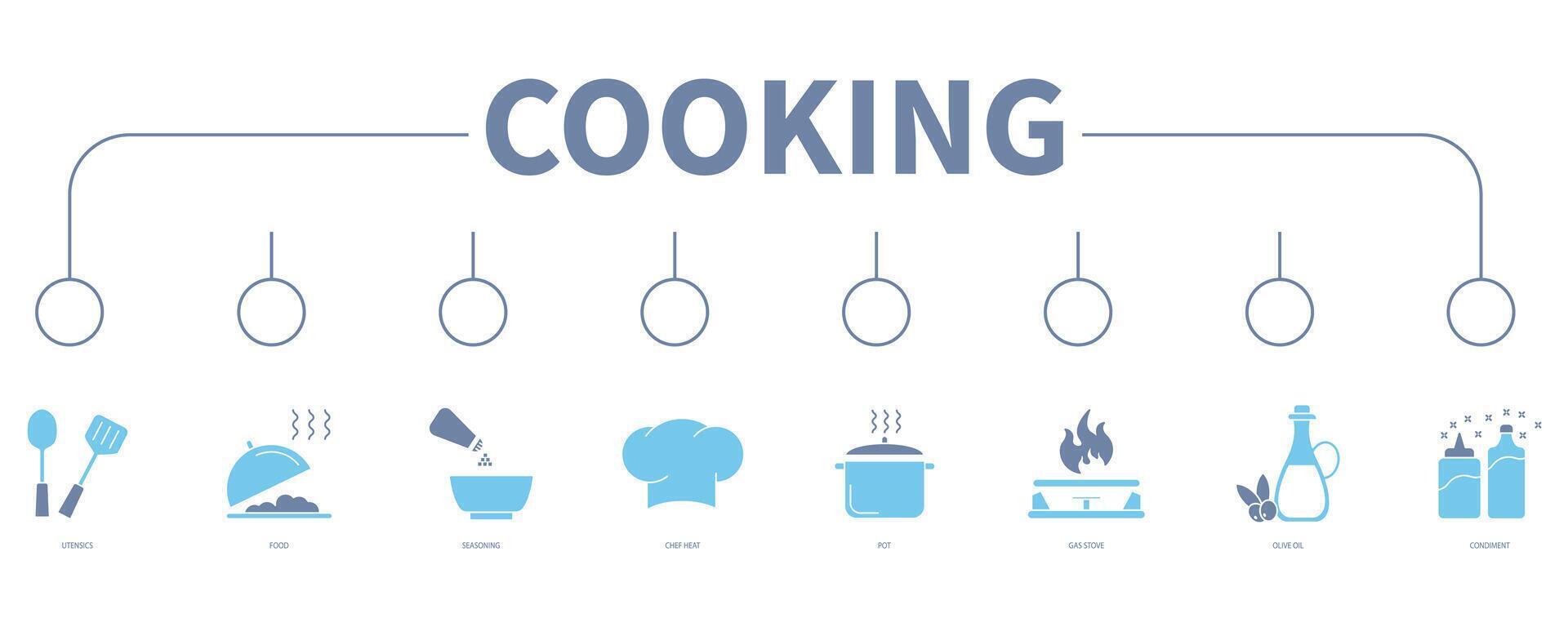 Cooking banner web icon vector illustration concept