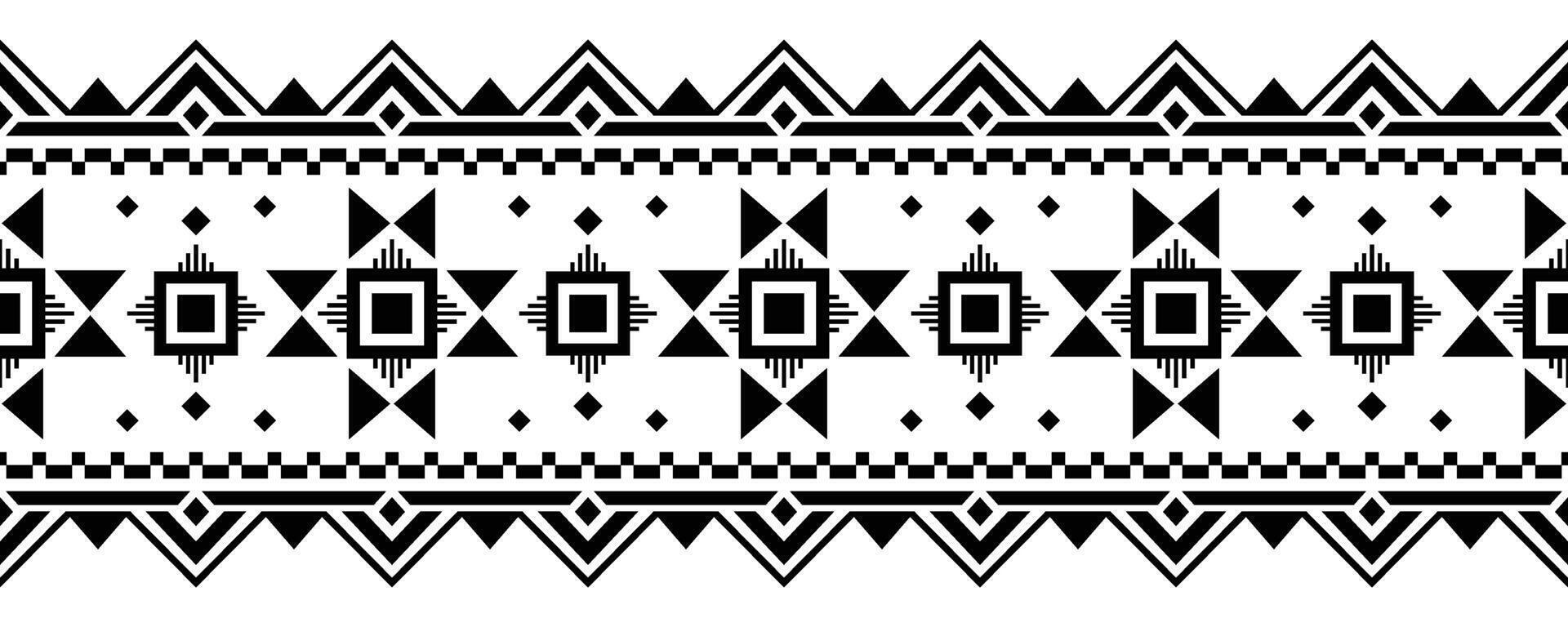 Ethnic border ornament. Geometric ethnic oriental seamless pattern. Stripe vector illustration. Native American Mexican African Indian tribal style. Design border, textile, fabric, clothing, carpet.