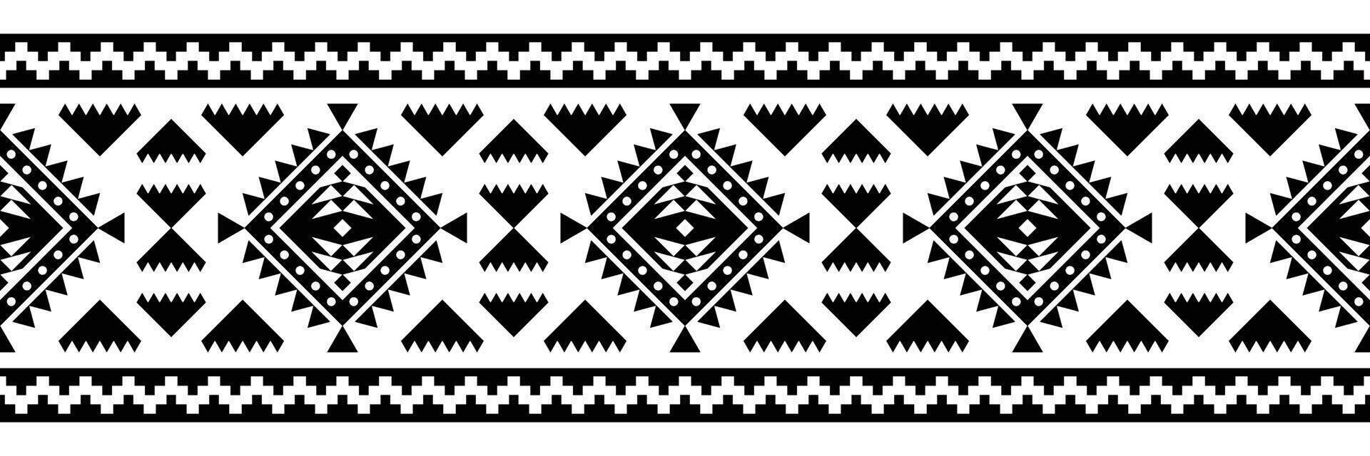 étnico frontera ornamento. geométrico étnico oriental sin costura modelo. raya vector ilustración. nativo americano mexicano africano indio tribal estilo. diseño borde, textil, tela, ropa, alfombra.