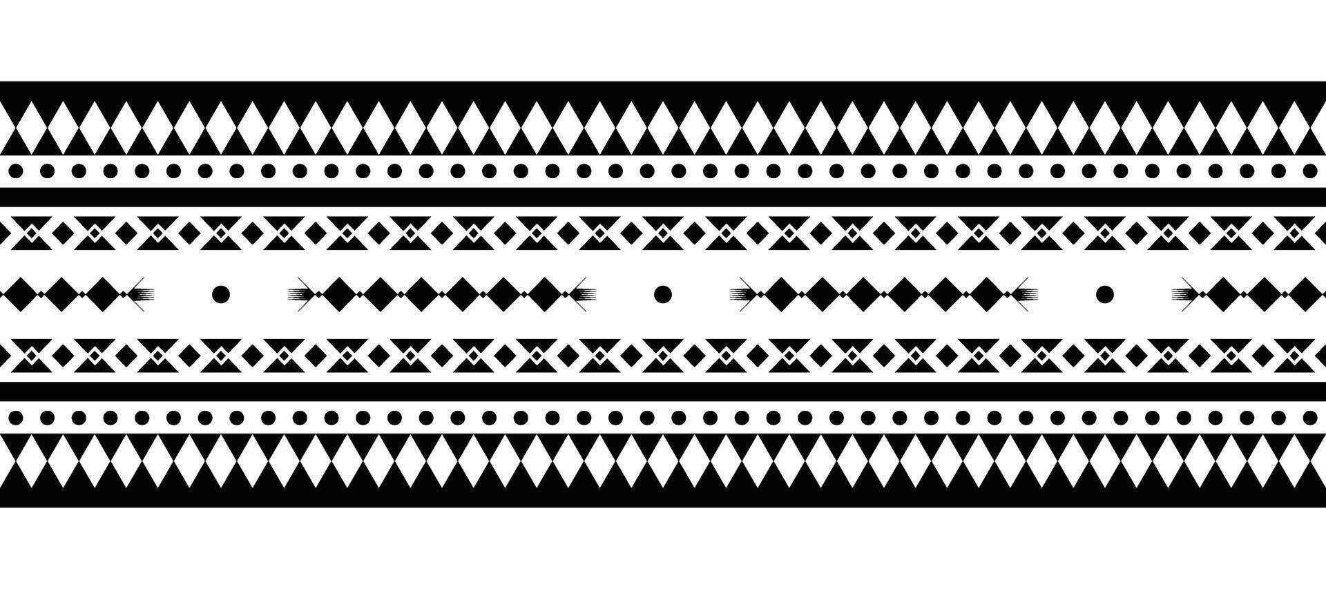 Ethnic border ornament vector illustration. Geometric ethnic oriental seamless pattern. Native American Mexican African Indian tribal style. Design border, textile, fabric, clothing, carpet, batik.