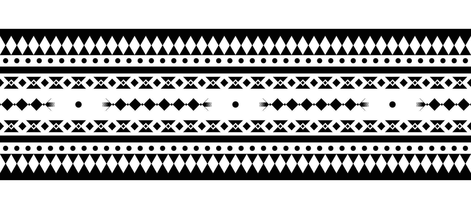 Ethnic border ornament vector illustration. Geometric ethnic oriental seamless pattern. Native American Mexican African Indian tribal style. Design border, textile, fabric, clothing, carpet, batik.