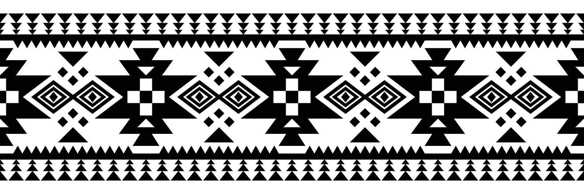 Ethnic border ornament. Geometric ethnic oriental seamless pattern. Stripe vector illustration. Native American Mexican African Indian tribal style. Design border, textile, fabric, clothing, carpet.