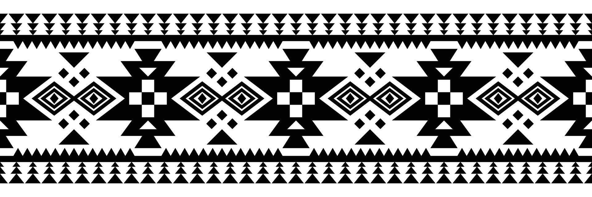 étnico frontera ornamento. geométrico étnico oriental sin costura modelo. raya vector ilustración. nativo americano mexicano africano indio tribal estilo. diseño borde, textil, tela, ropa, alfombra.