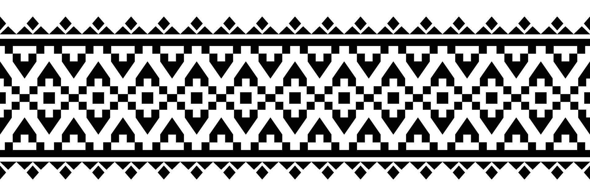 Ethnic border ornament. Geometric ethnic oriental seamless pattern. Stripe vector illustration. Native American Mexican African Indian tribal style. Design border, textile, fabric, clothing, carpet.