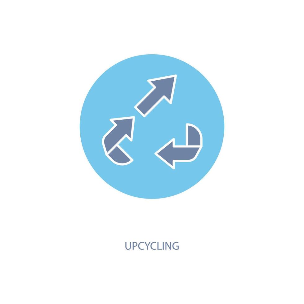 upcycling concept line icon. Simple element illustration. upcycling concept outline symbol design. vector