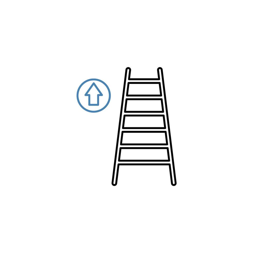 ascend concept line icon. Simple element illustration. ascend concept outline symbol design. vector