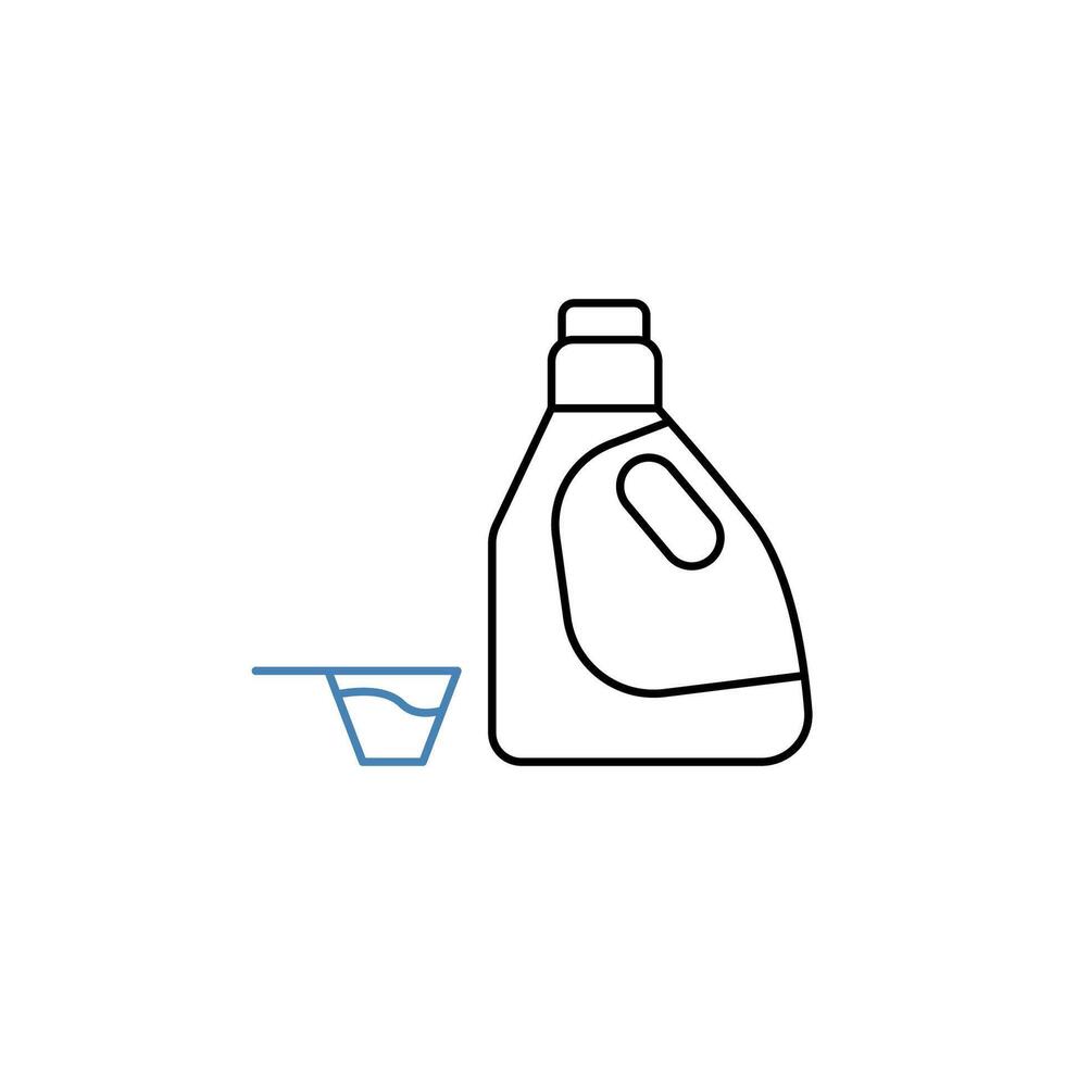 detergent concept line icon. Simple element illustration. detergent concept outline symbol design. vector