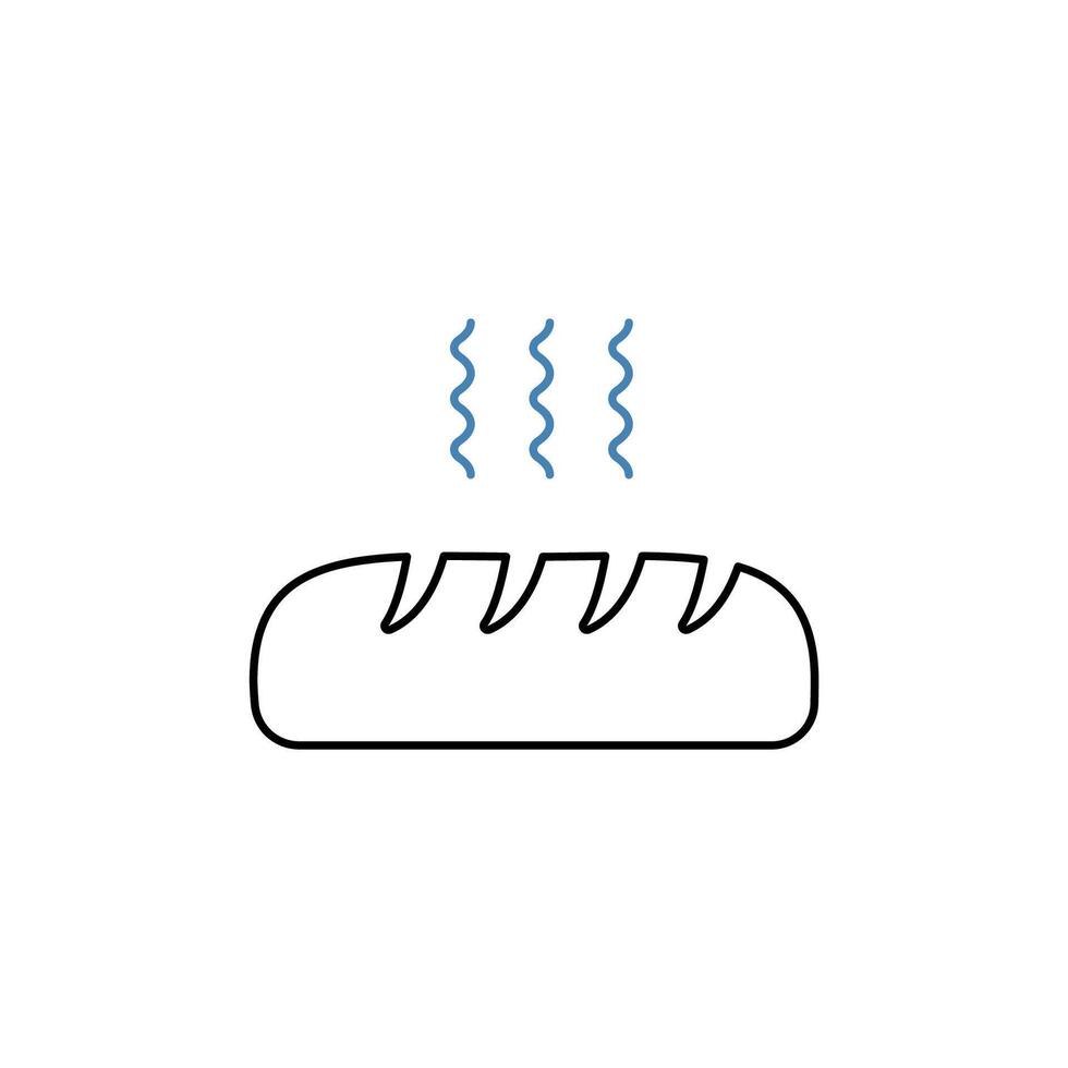 bread concept line icon. Simple element illustration. bread concept outline symbol design. vector