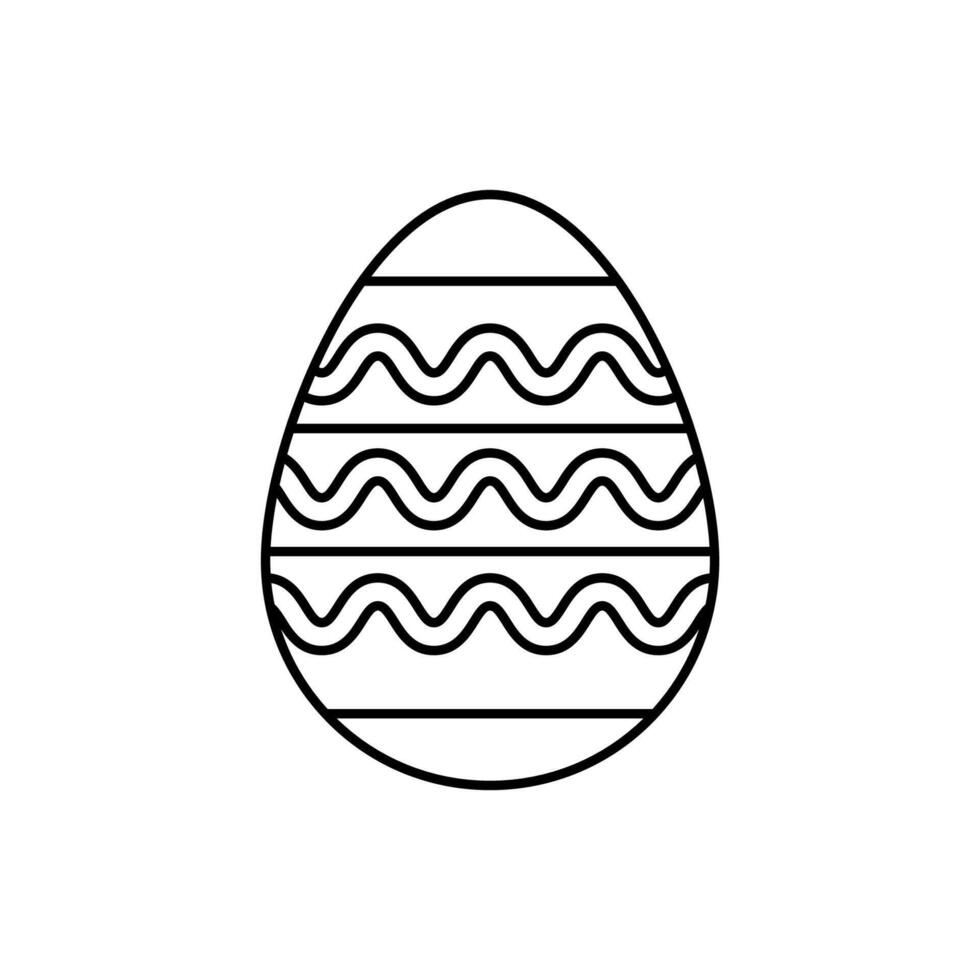 Easter eggs concept line icon. Simple element illustration. Easter eggs concept outline symbol design. vector