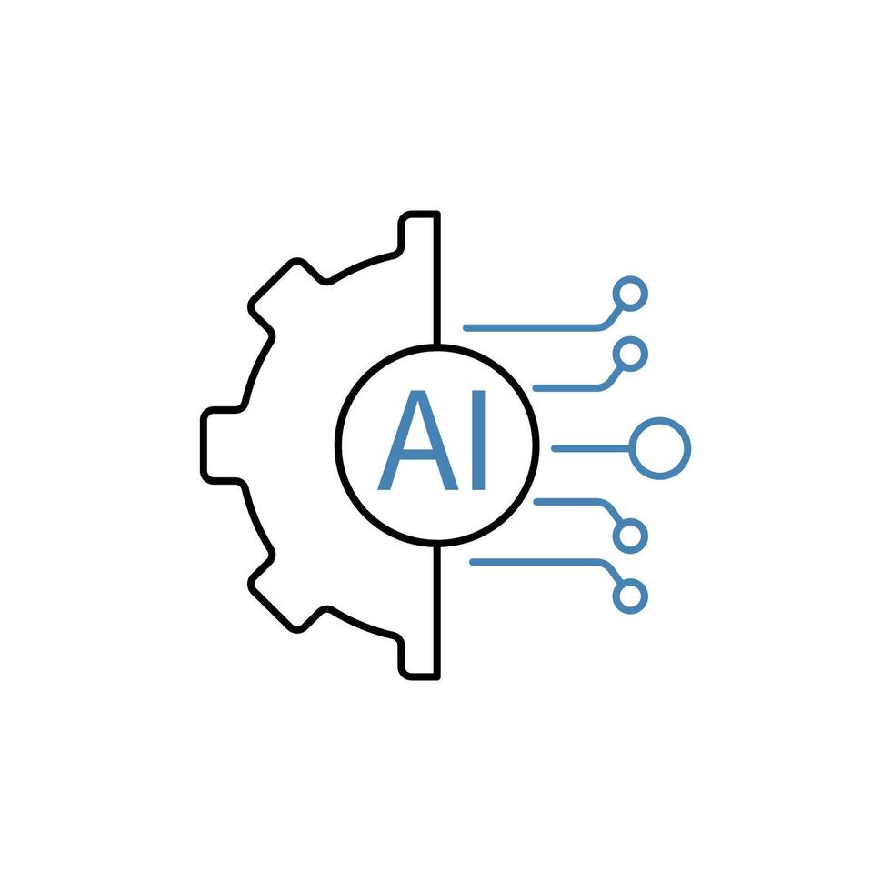 technology concept line icon. Simple element illustration. technology concept outline symbol design. vector