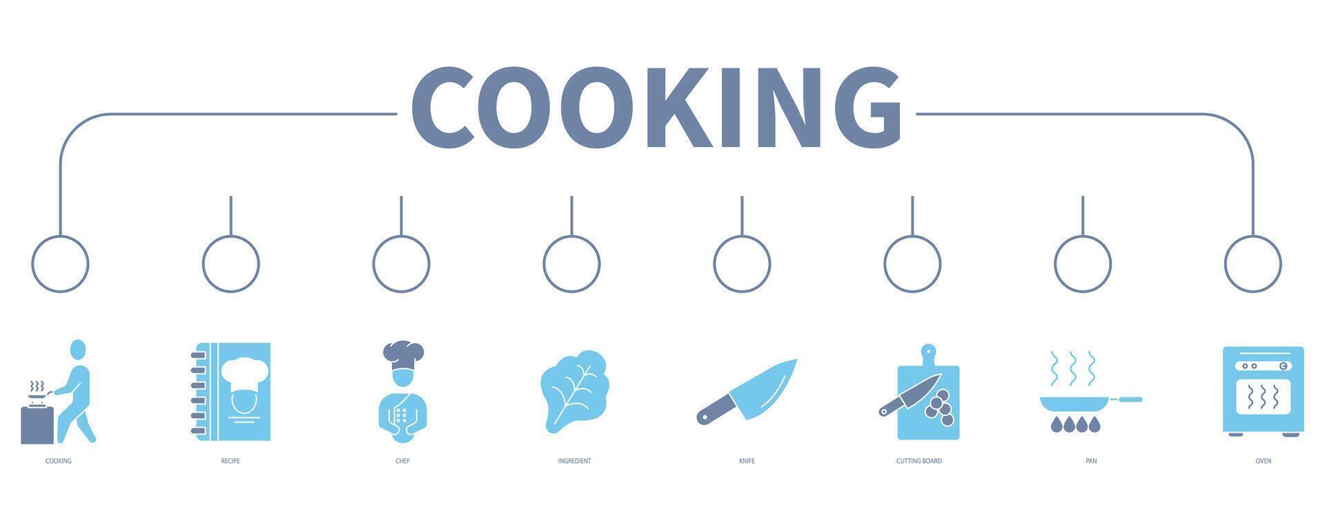Cooking banner web icon vector illustration concept