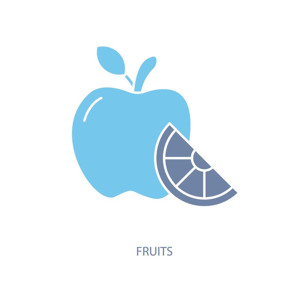 fruits concept line icon. Simple element illustration. fruits concept outline symbol design. vector