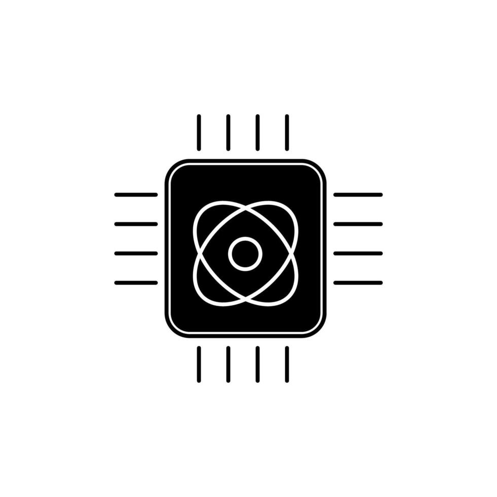 quantum computing concept line icon. Simple element illustration. quantum computing concept outline symbol design. vector