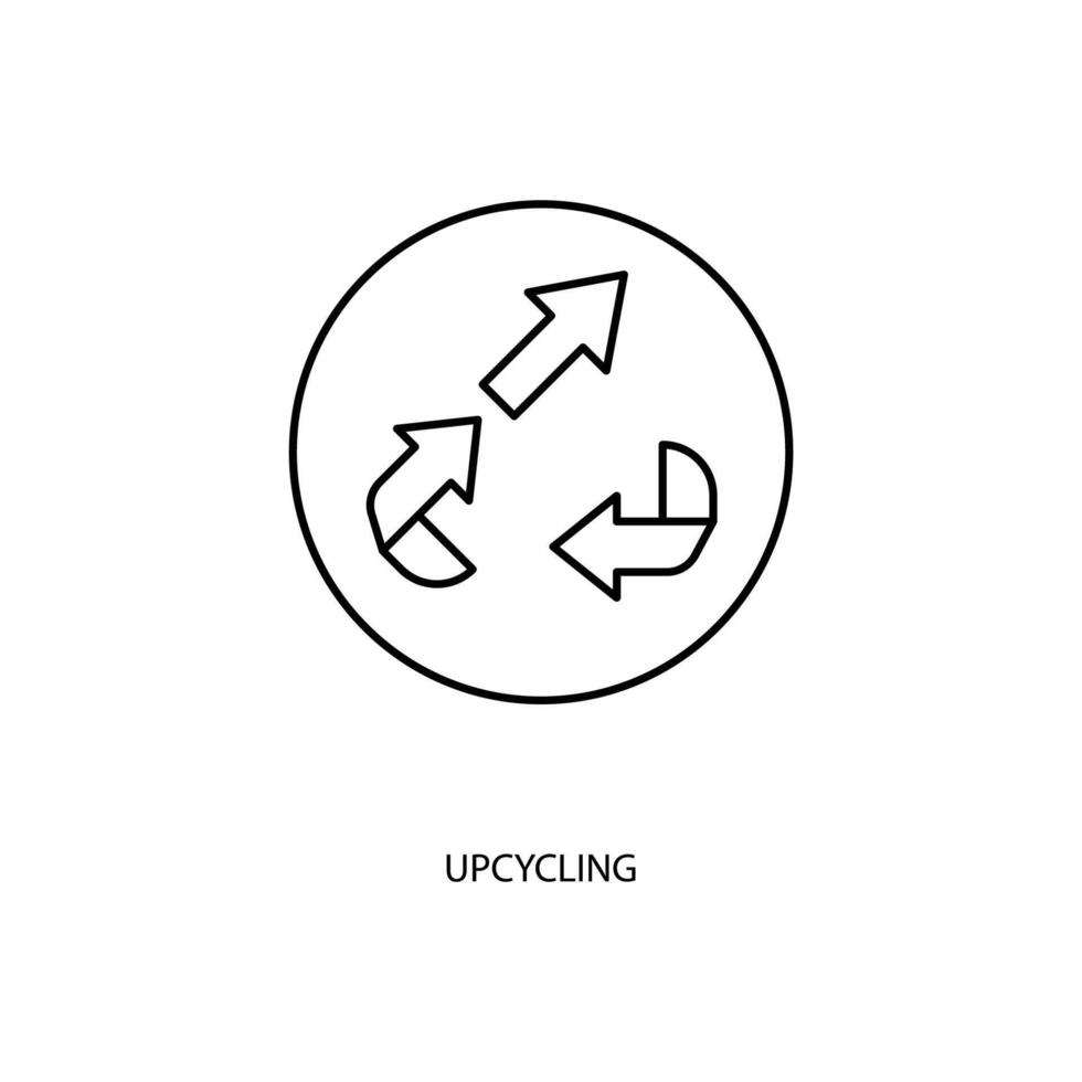 upcycling concept line icon. Simple element illustration. upcycling concept outline symbol design. vector