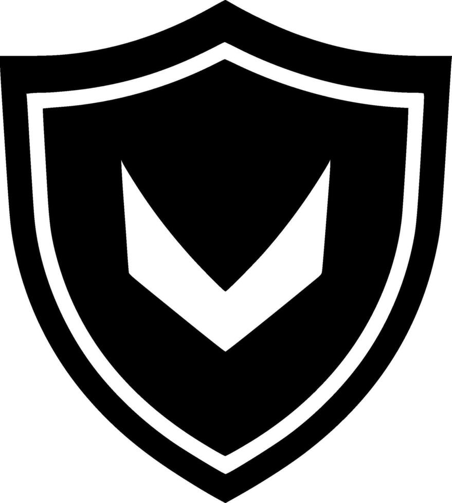 Shield - Minimalist and Flat Logo - Vector illustration
