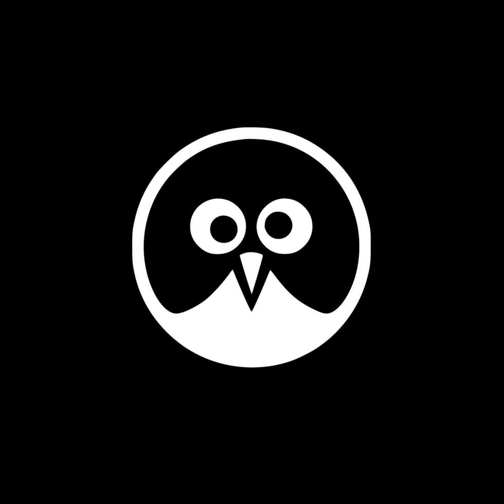 Bird - Black and White Isolated Icon - Vector illustration