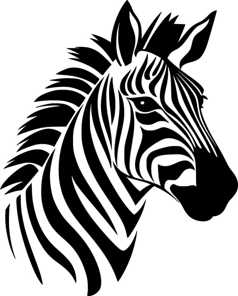 Zebra - High Quality Vector Logo - Vector illustration ideal for T-shirt graphic