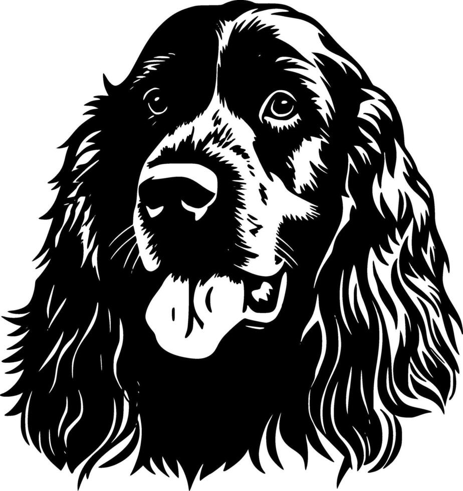 cocker spaniel, minimalista y sencillo silueta - vector ilustración