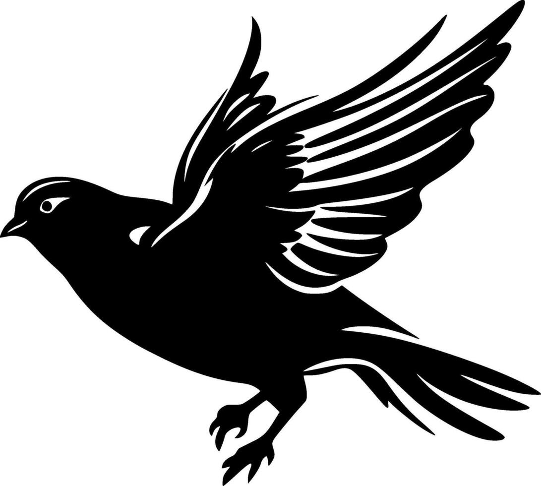 Pigeon - Minimalist and Flat Logo - Vector illustration