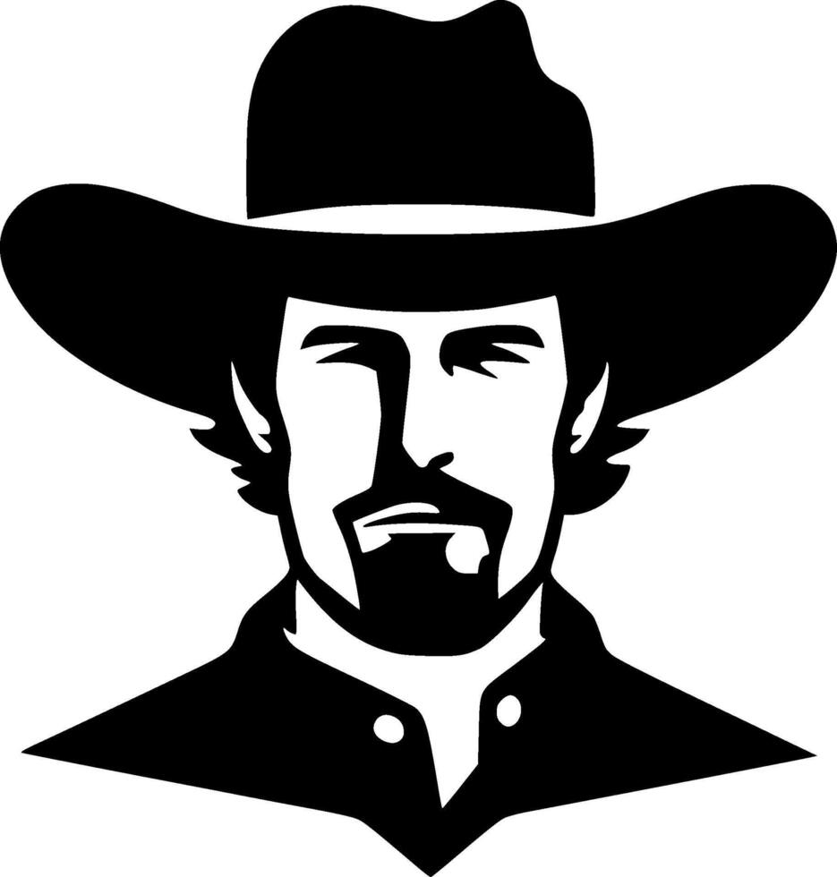 Western, Minimalist and Simple Silhouette - Vector illustration