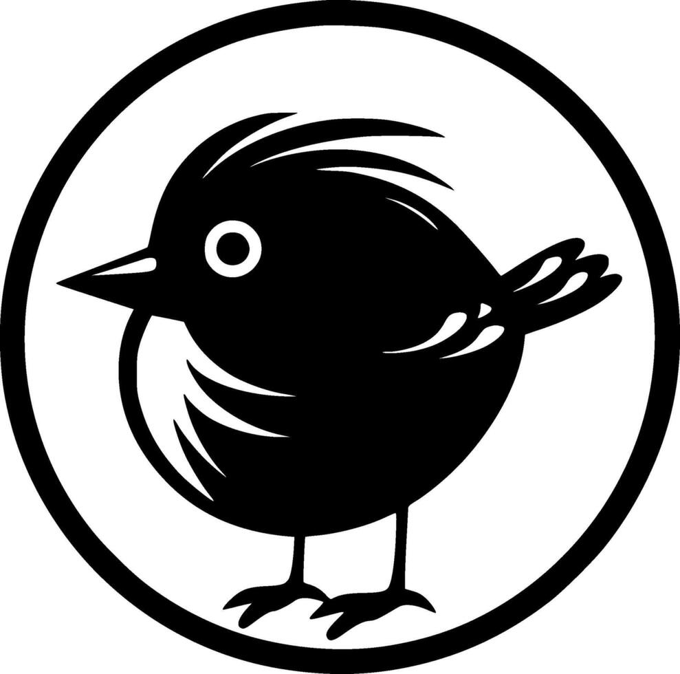 Bird, Minimalist and Simple Silhouette - Vector illustration