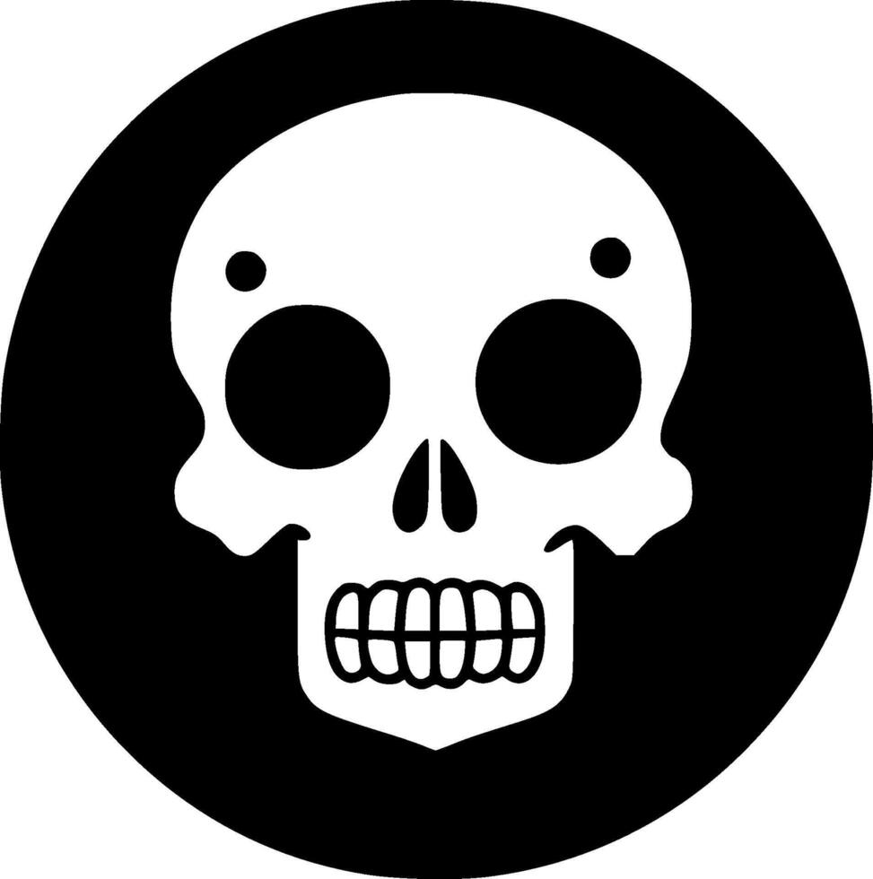 muerte - minimalista y plano logo - vector ilustración