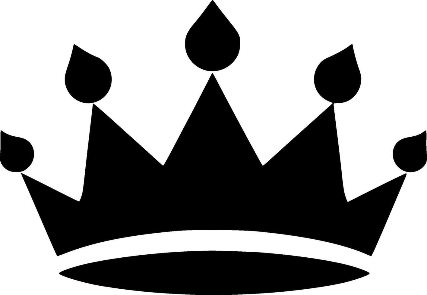 Crown - Minimalist and Flat Logo - Vector illustration