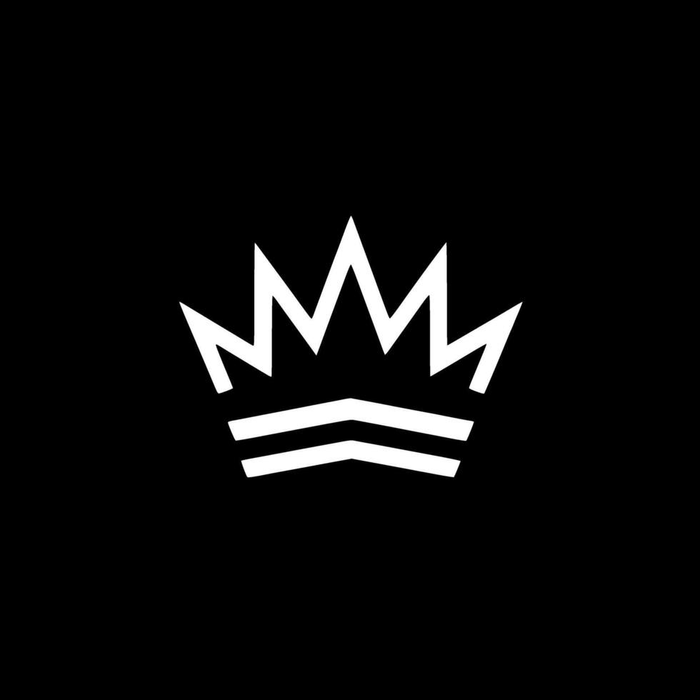 Crown, Minimalist and Simple Silhouette - Vector illustration