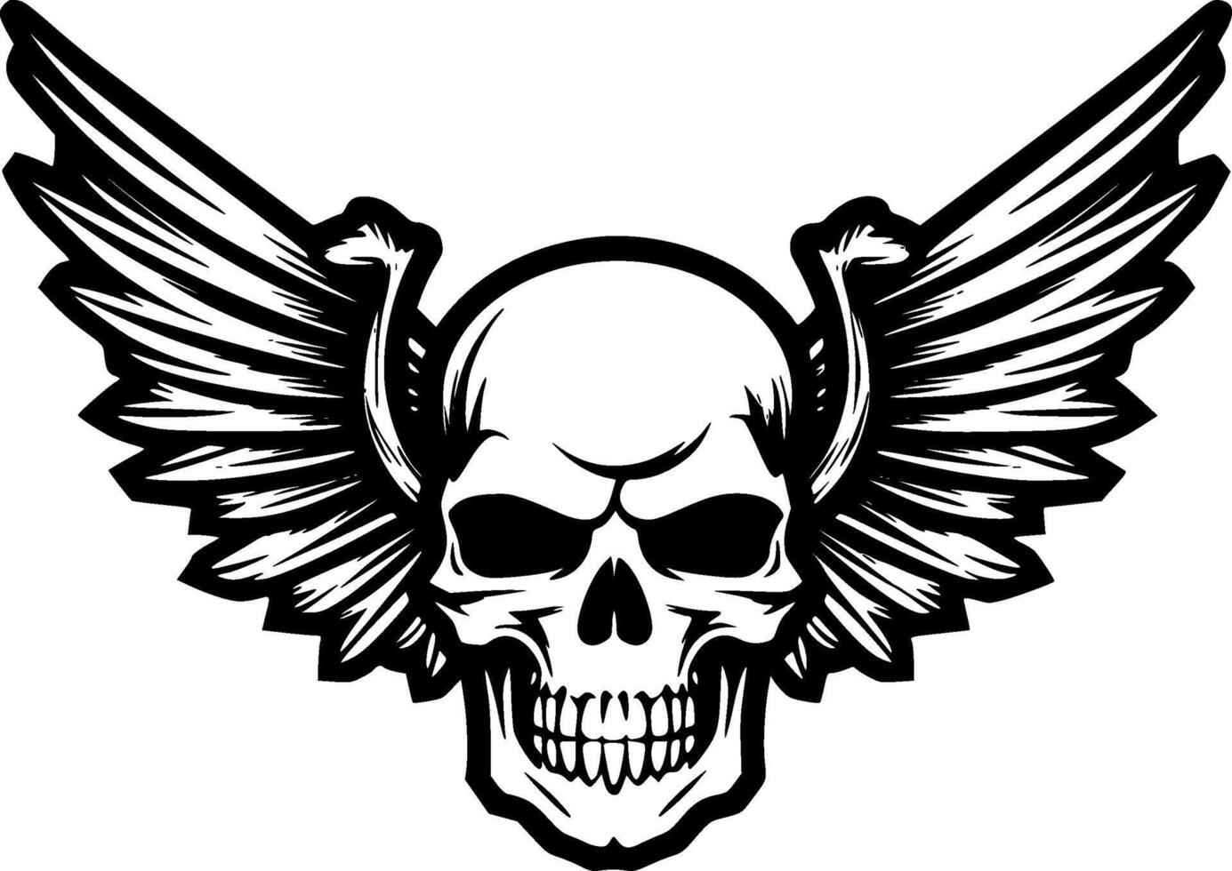 Skull - High Quality Vector Logo - Vector illustration ideal for T-shirt graphic