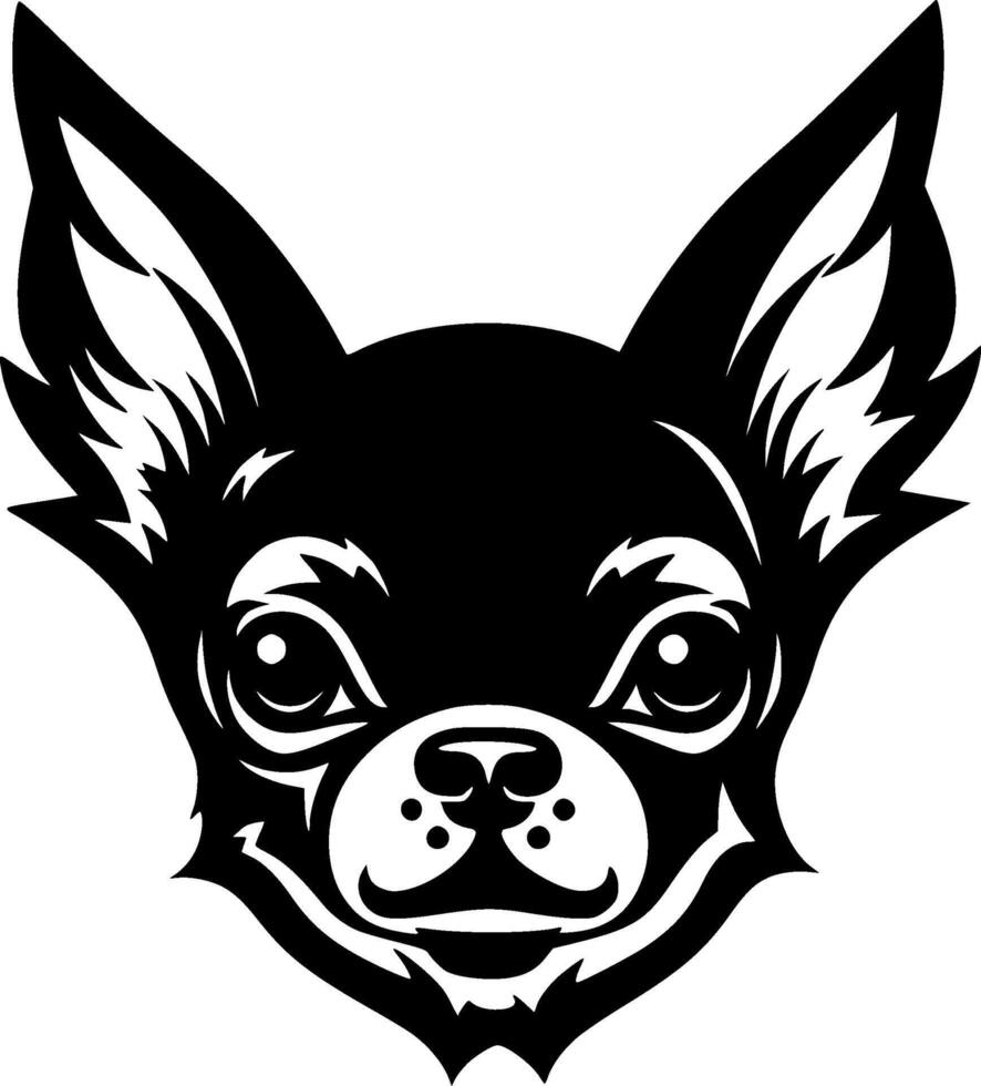 chihuahua - minimalista y plano logo - vector ilustración