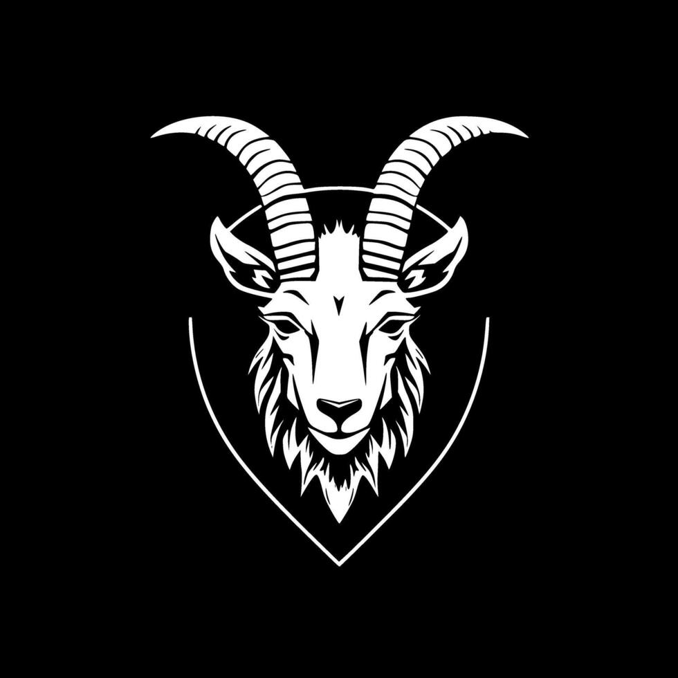 Goat, Minimalist and Simple Silhouette - Vector illustration