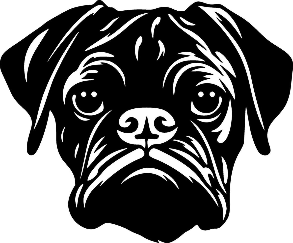 Pug - Minimalist and Flat Logo - Vector illustration