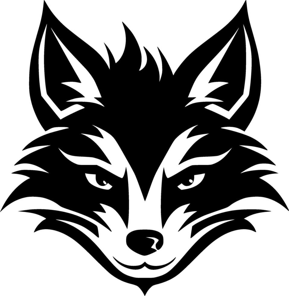 mapache - minimalista y plano logo - vector ilustración
