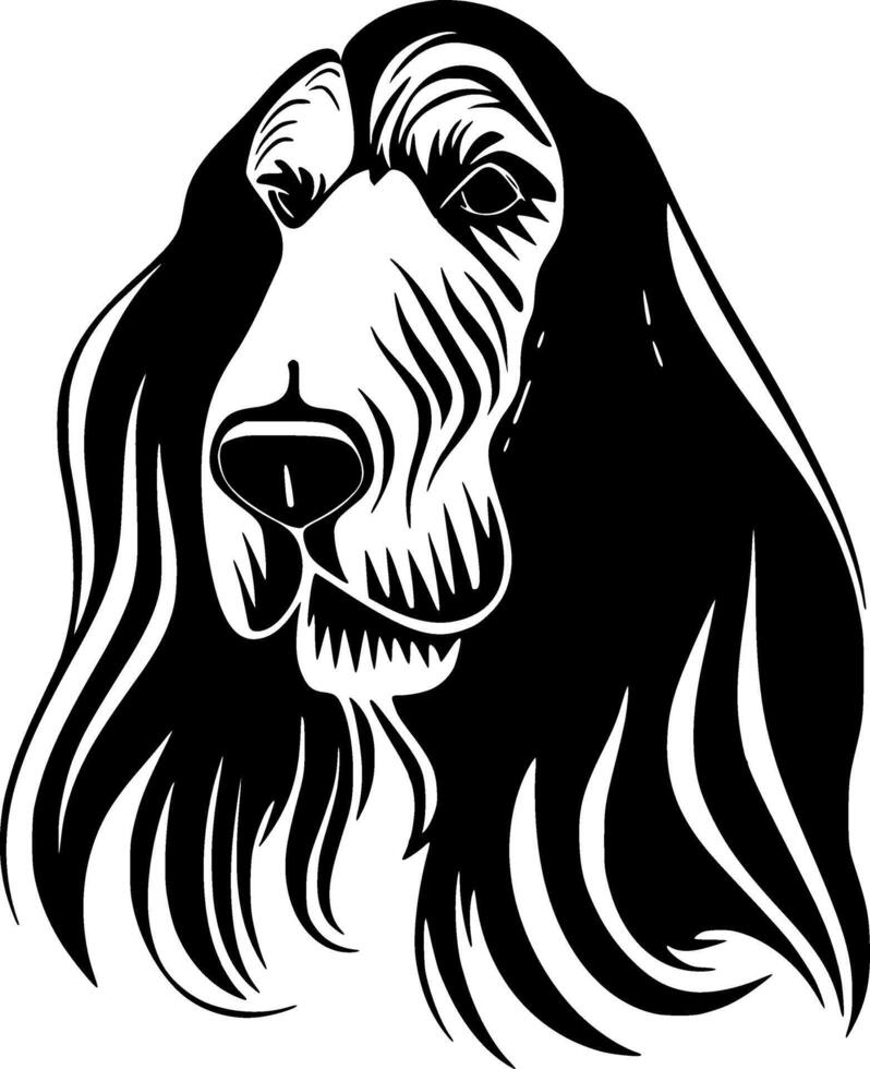 Afghan Hound - Minimalist and Flat Logo - Vector illustration