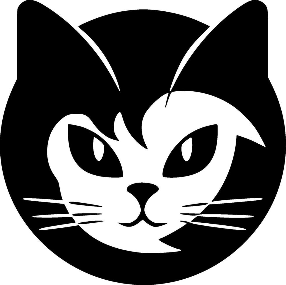 Cat, Minimalist and Simple Silhouette - Vector illustration