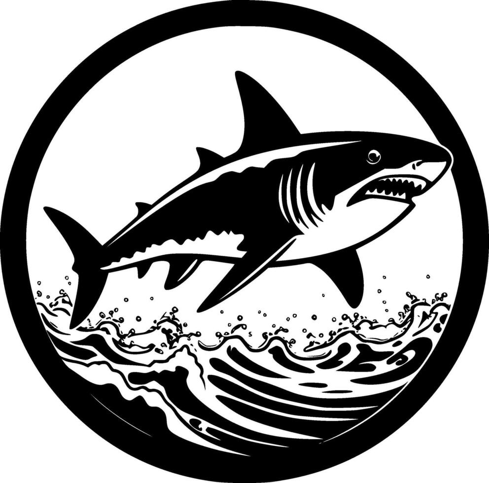 Shark - High Quality Vector Logo - Vector illustration ideal for T-shirt graphic