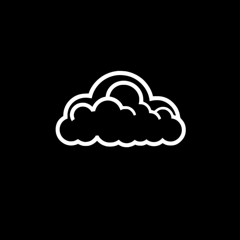 Cloud - Minimalist and Flat Logo - Vector illustration