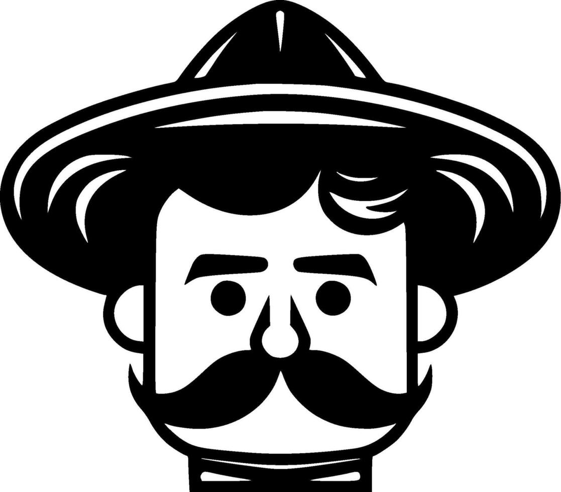 Mexico, Minimalist and Simple Silhouette - Vector illustration