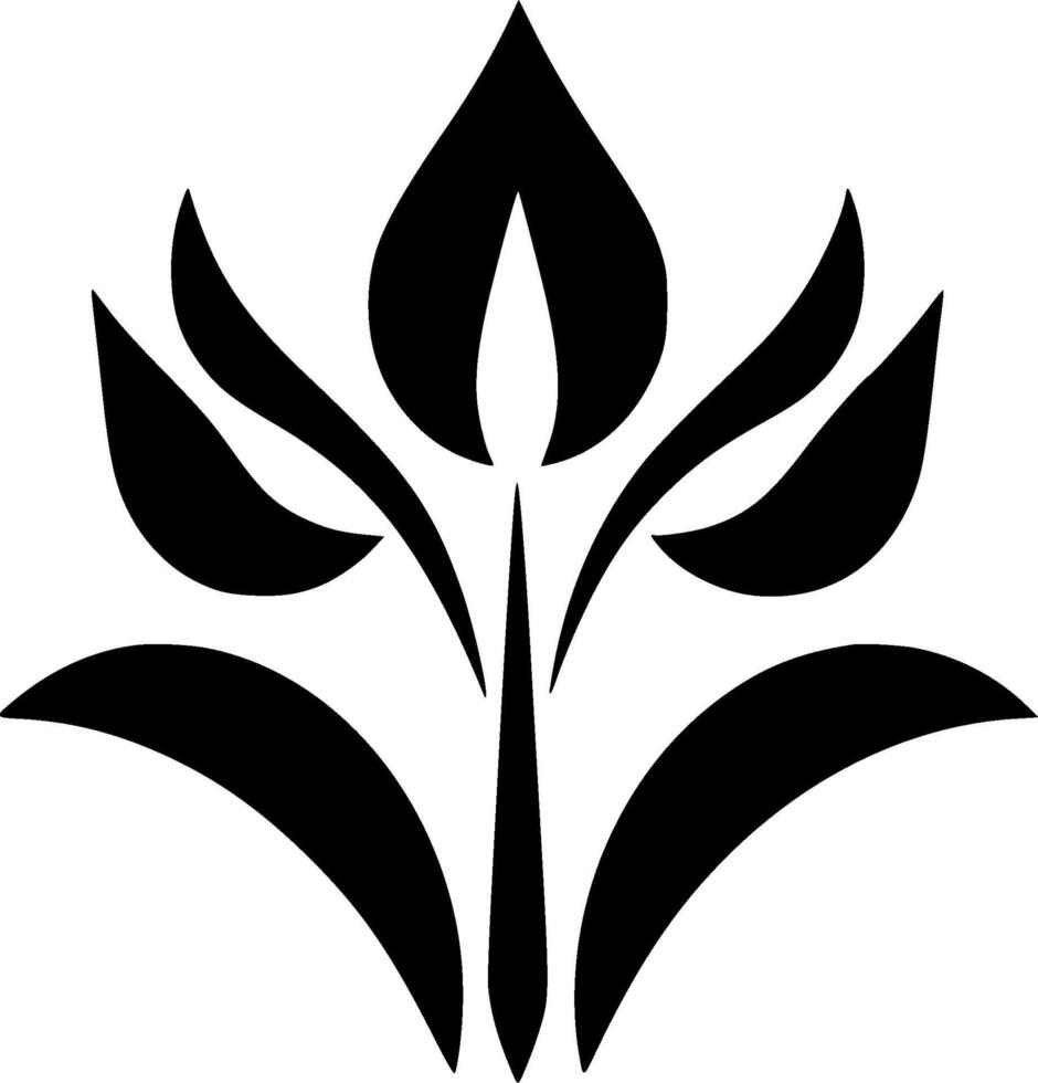 Flower, Black and White Vector illustration 41948499 Vector Art at Vecteezy