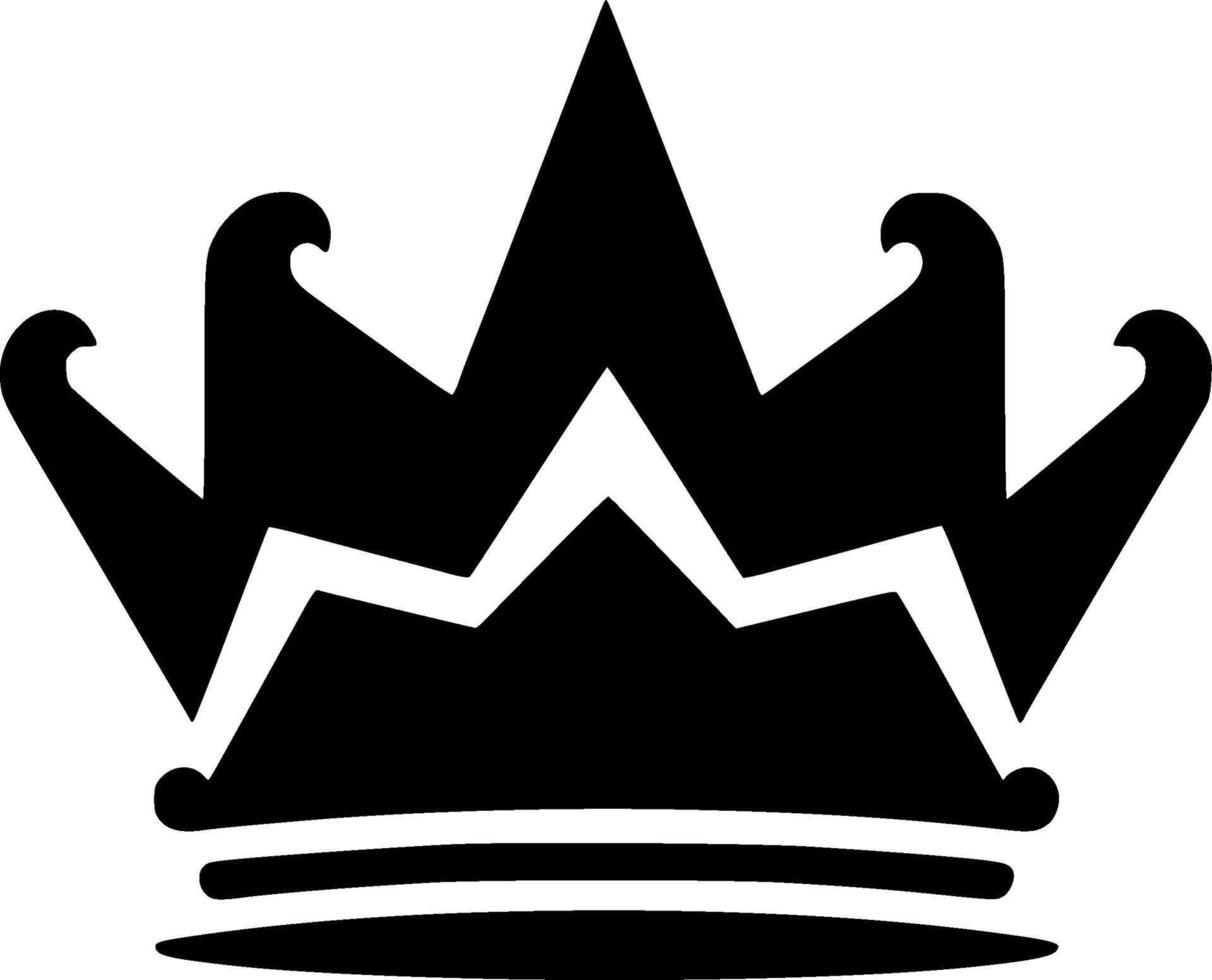 Crown, Minimalist and Simple Silhouette - Vector illustration