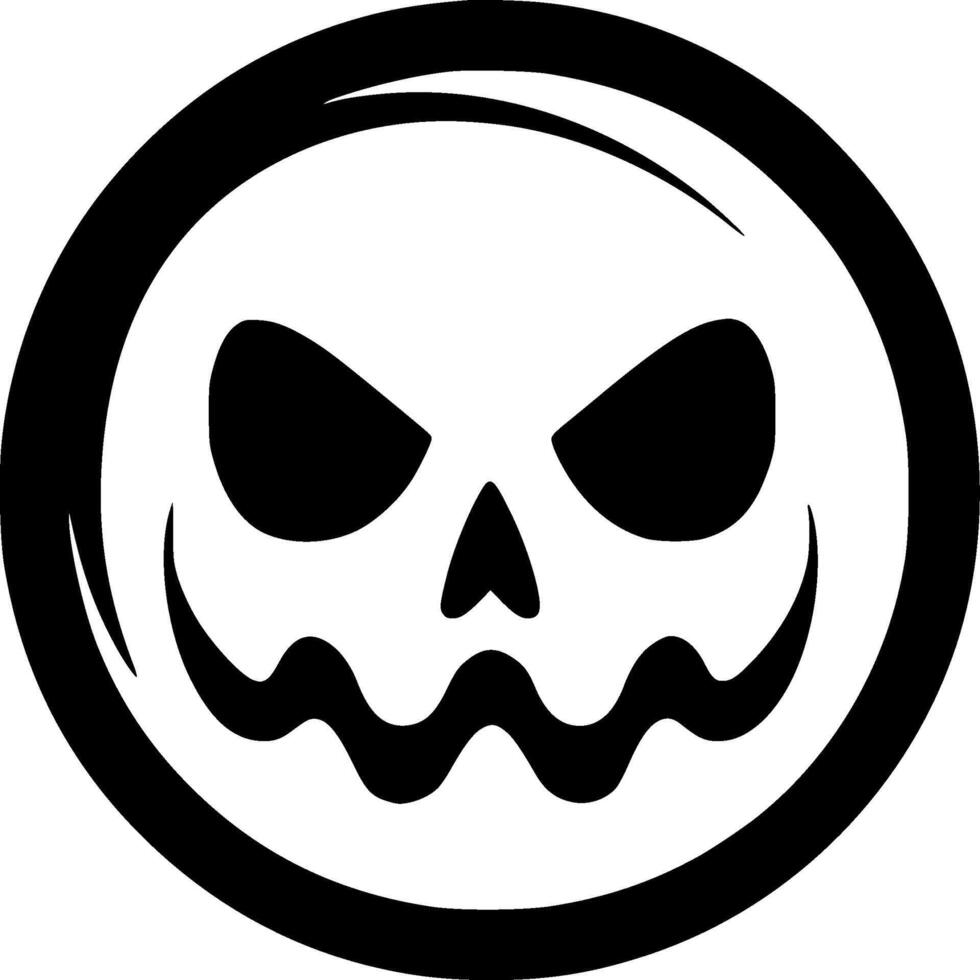 Halloween - Black and White Isolated Icon - Vector illustration